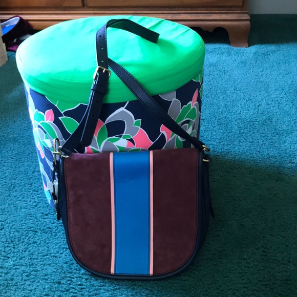 Fossil Handbags - New! Fossil suede and leather crossbody